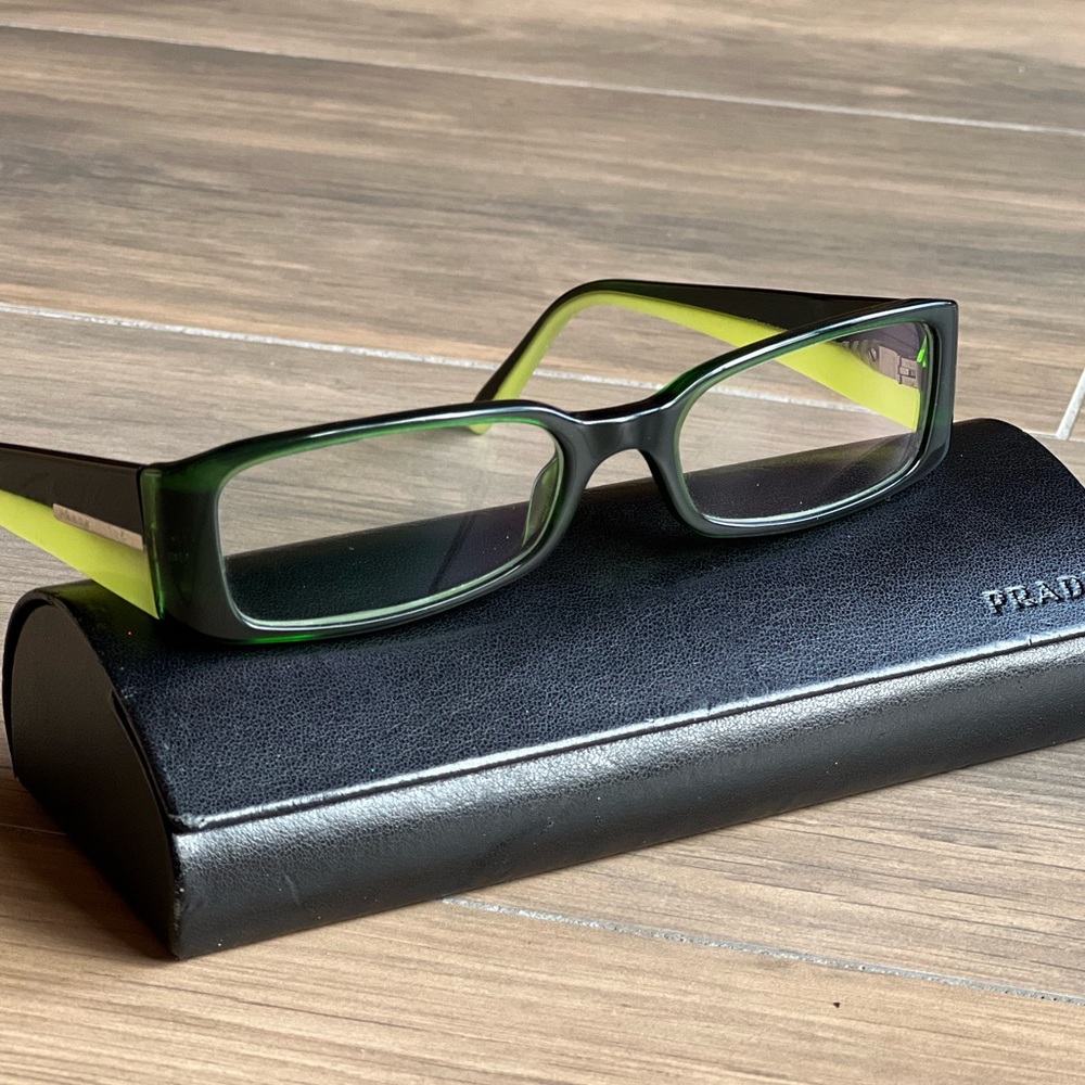 Prada Glasses - Chic Small Frame GREEN